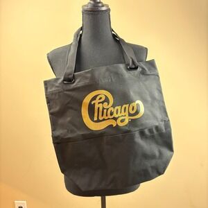 NEW Chicago Band Logo Tote Bag Black Gold Unisex Bag & Sticker